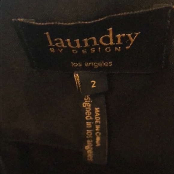 NWOT LAUNDRY Beautiful black dress Size 2 - Picture 3 of 5